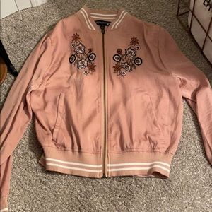 Pink zip up jacket